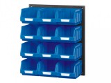 Vipa V/640-2 Műanyag Fali Tároló Rendszer Kék Bull 2 Dobozokkal