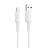Vipfan Colorful X11 USB-A - Lightning kábel 3A, 1m fehér (X11LT-white) (X11LT-white) - Adatkábel