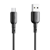 Vipfan Colorful X11 USB és Micro USB kábel 3A, 1m fekete (X11MK-black) (X11MK-black) - Adatkábel