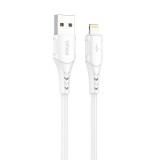 Vipfan Colorful X12 USB-A - Lightning kábel 3A, 1m fehér (X12LT) (X12LT) - Adatkábel