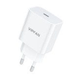 Vipfan E04 fali töltő USB-C 20W QC 3.0 fehér (E04) (Vipfan E04) - Töltők