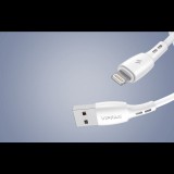 Vipfan Racing X05 USB-A - Lightning kábel 3A, 1m fehér (X05LT-1m-white) (X05LT-1m-white) - Adatkábel