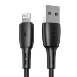Vipfan Racing X05 USB-A - Lightning kábel 3A, 2m fekete (X05LT-2m-black) (X05LT-2m-black) - Adatkábel