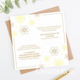 VIRÁG esküvői meghívó