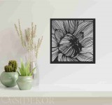 Virág falikép fából