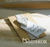 Virágmag vintage tasakban, kísérőkártyával