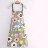 Virágmintás Vízálló és Olajálló Konyhai Kötény Nagy Zsebbel - 1. Stílus