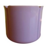Virágtartó kaspó, szirom formájú, 13 cm, lila műanyag (213)