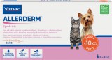 Virbac Allerderm spot-on bőrbetegségek kiegészítő kezelésére 10 kg alatti kutyák és macskák részére (6 x 2 ml | 6 pipetta)