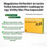 VIRILITY MAX PLUS POTENCIANÖVELŐ KAPSZULA - 4 DB