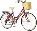 Visitor Peony városi kerékpár Bordó rózsás