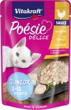 Vitakraft Poésie Délice Junior Chicken szószos eledel macskáknak alutasakban (46 x 85 g) 3.91kg