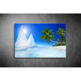 Vitorlás, Pálmák Vászonkép 081 sea-081