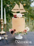 VITORLÁSHAJÓ Esküvői tortadísz