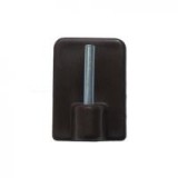 Vitrázskampó öntapadó műanyag 17x24 mm barna (3724340)