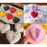 VIVA 6 db-os gyémánt szív formájú szilikon