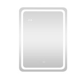 Viva AURA fürdőszoba tükör - érintőkapcsolós - páramenetesítős - órával - LED - ÁLLÓ - 60 x 80 cm