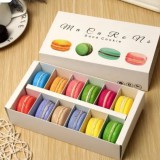 VIVA Macaron doboz tetővel 12 részes több színben 10 db