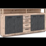 Vivaldi XXL 4D4S komód, világos matera tölgy dekor (WM-SBL190000OLMG3W113)