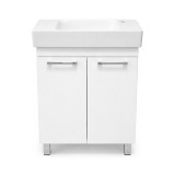VivaStyle PANEL- KMT 60 lábon álló fürdőszobabútor CeraStyle SHARP -JOBB CSAPLYUKAS mosdóval 60x30cm