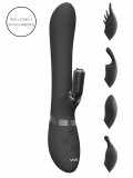 Vive Chou - 4in1 csiklókaros vibrátor (fekete)