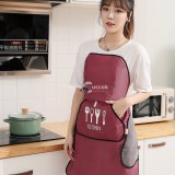 Vízálló konyhai kötény, Tépőzáras és kétoldalú zseb kialakítással