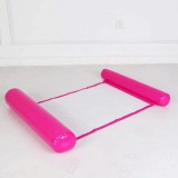 Vízen lebegő függőágy, hálós matrac 4 az 1 -ben 110 x 80 cm rózsaszín csíkos