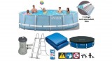 Vízforgatós medence szett, fémvázas 457x107 cm - INTEX PRISM FRAME POOL 26724