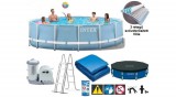Vízforgatós medence szett, fémvázas 549x122 cm - INTEX PRISM FRAME POOL 26732