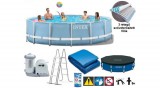 Vízforgatós medence szett, fémvázas 549x122 cm - INTEX PRISM FRAME POOL 26732