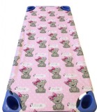 Vízhatlan PUR gumifüles gyermek lepedő - 55 x 130cm méretben - rózsaszín koala mintás