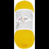 Vlnika Diva Fine 100 g - 110 sárga (11701)