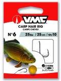 VMC Carp Hair Rig 7021 Hooks Braided Line Boilie 2 előkötött horog 2db (171022)