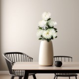 Vog und Arths Műnövény dekoráció - krizantém - fehér - 12 x 58 cm