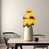 Vog und Arths Műnövény dekoráció - krizantém - sárga - 12 x 58 cm