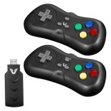 VOLKANO VX Gaming 2.4GHz HDMI Játék állomás Kontrollerekkel és 638 beépített játékkal - Fekete