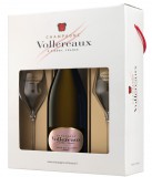 Vollereaux Brut Rosé Champagne + Pohár(12% 0,75L)
