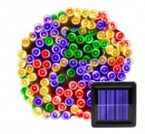 VOLTRONIC Napelemes fényfüzér 7/12/22/32 méter 50/100/200/300 db színes LED kültéri világítás vízálló karácsonyi dekoráció 8 üzemmódú napelemes világítás