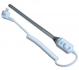 Volux elektromos fűtőbetét, 900W fürdőszobai radiátorokhoz, hőmérséklet szabályozóval, 900W fűtőpatron, 900W termosztátos fűtőpatron