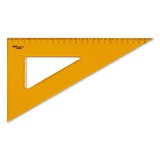 Vonalzó aristo contrast háromszög 60 fokos 25 cm sárga geo22625