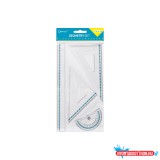 Vonalzó készlet, Connect, felakasztható tasakban