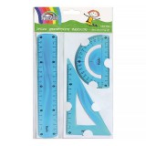 Vonalzókészlet FIORELLO hajlékony 3 darabos