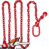 Vonólánc Ø:. 8 mm L.: 4 m, megengedett vonóerő 4500 kg, minőség 80 rot