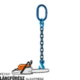 Vonólánc 8 mm L 5 m G., megengedett vonóerő 6000 Dekanewton, 100 blau