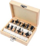 Vorel felsőmaró készlet 12 db-os 8mm befogással (TOY-22550)