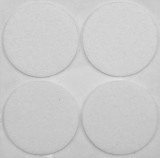 Vorel Öntapadós csúszásgátló alátét bútorokhoz kerek fehér 40 mm (4 db/cs)