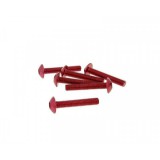Vparts Imbuszfejű eloxált alumínium burkolat csavar szett (6 db) - M5x20, piros