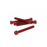 Vparts Imbuszfejű eloxált alumínium csavar szett - 6db, M6x20, optikai tuning, arany