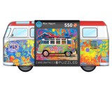 VW - Wave Hopper, 550 db-os puzzle VW Samba Busz gyűjthető fém dobozban (EUROGRAPHICS, 8551-5561)