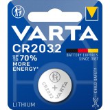 Varta Lítium gombelem CR2032 | 3 V DC | 220 mAh | 1 - Buborékfólia | Ezüst